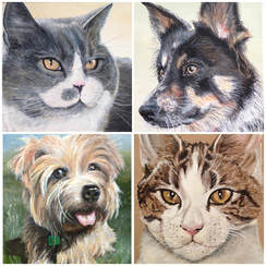 Commissions - Paint your family, pets, home or a holiday memory