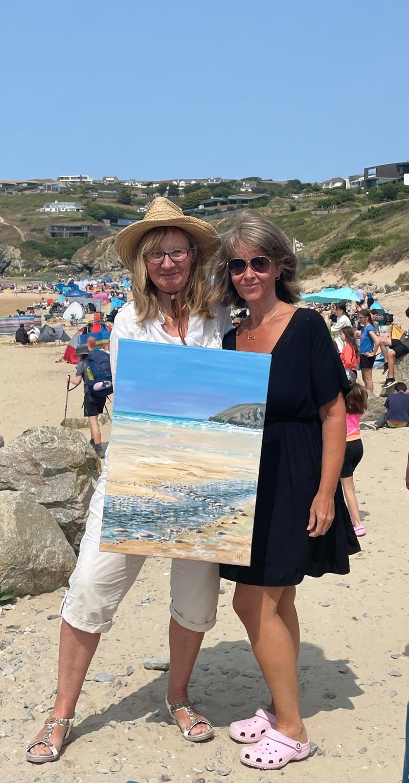 Artist in Mawgan Porth | Another Painting Finds a Home
