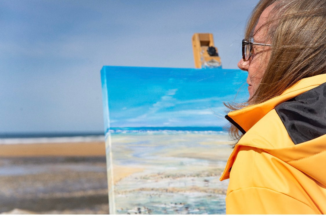 A fun portrait lesson with a regular student