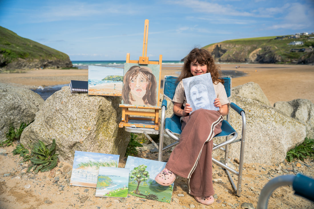 Nine-Year-Old Learns Art in Cornwall