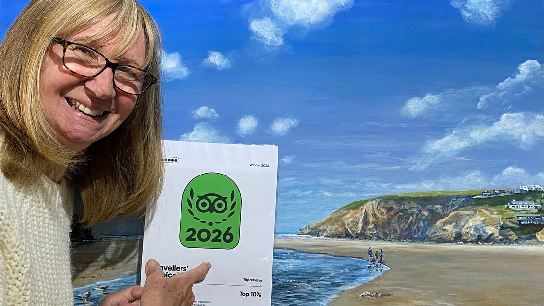 TripAdvisor Award 2026 Art Lessons Cornwall