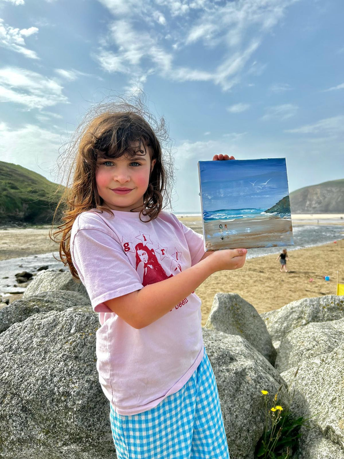 Art Lessons on Mawgan Porth Beach