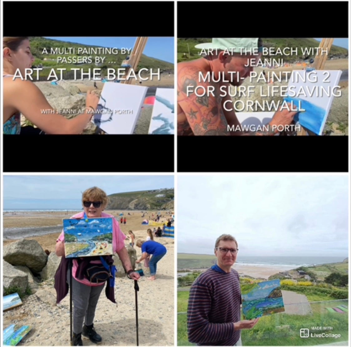 Two Charity Paintings at Mawgan Porth
