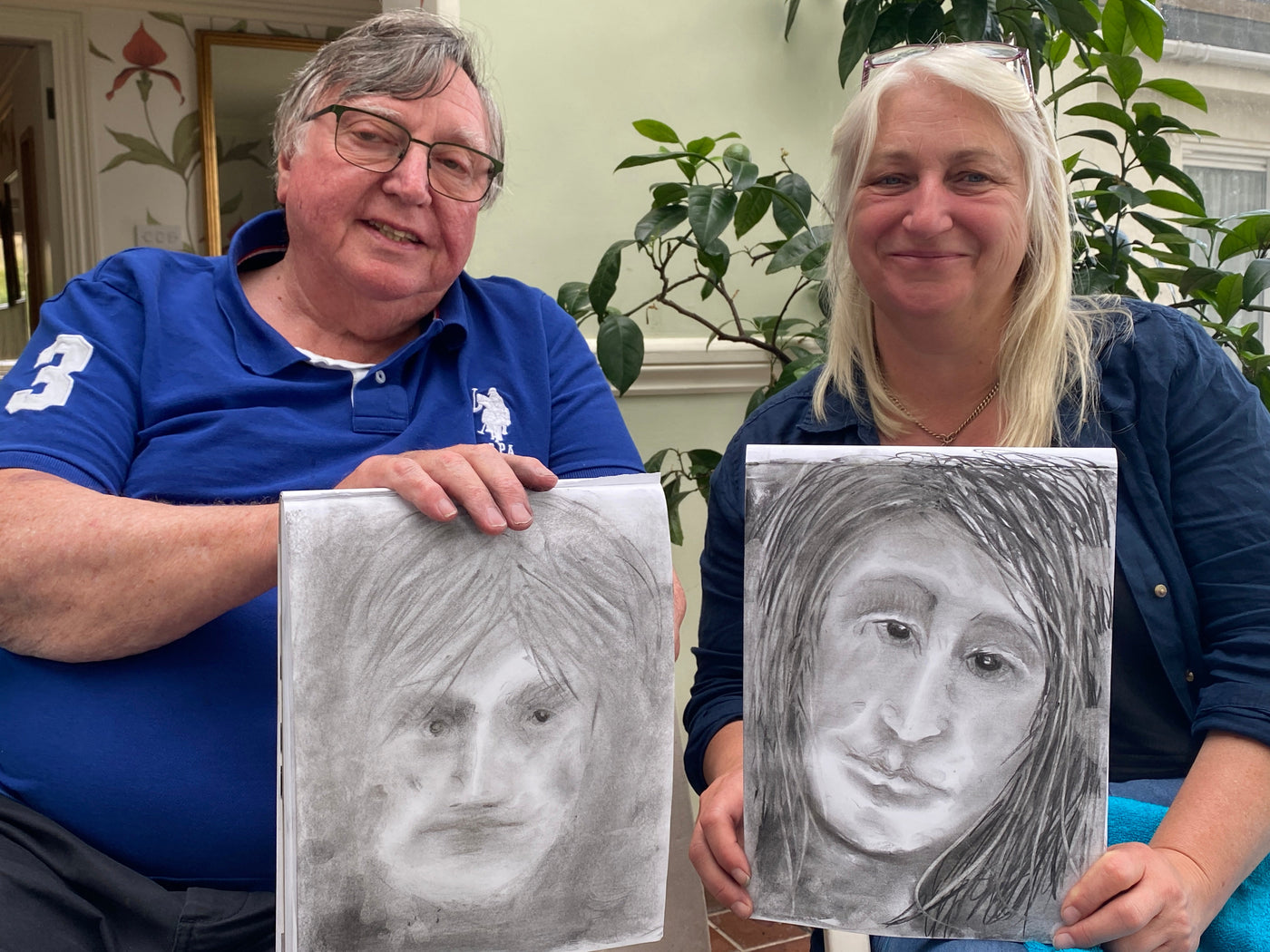Father and Daughter Art Lesson in Cornwall