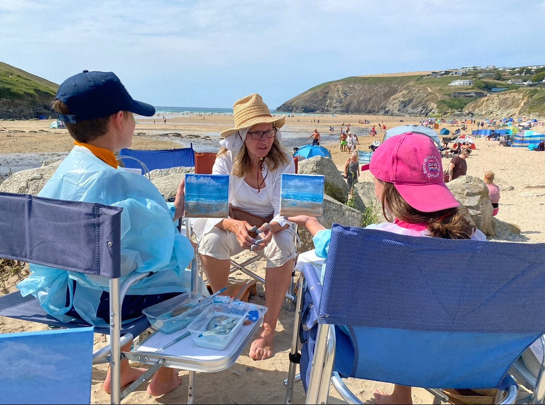 From Online Art Lessons to the Beach | Mawgan Porth