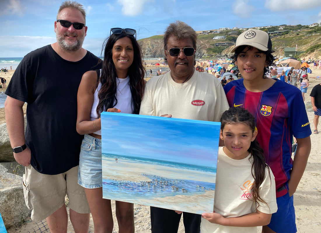 Family Memory Painted at Mawgan Porth