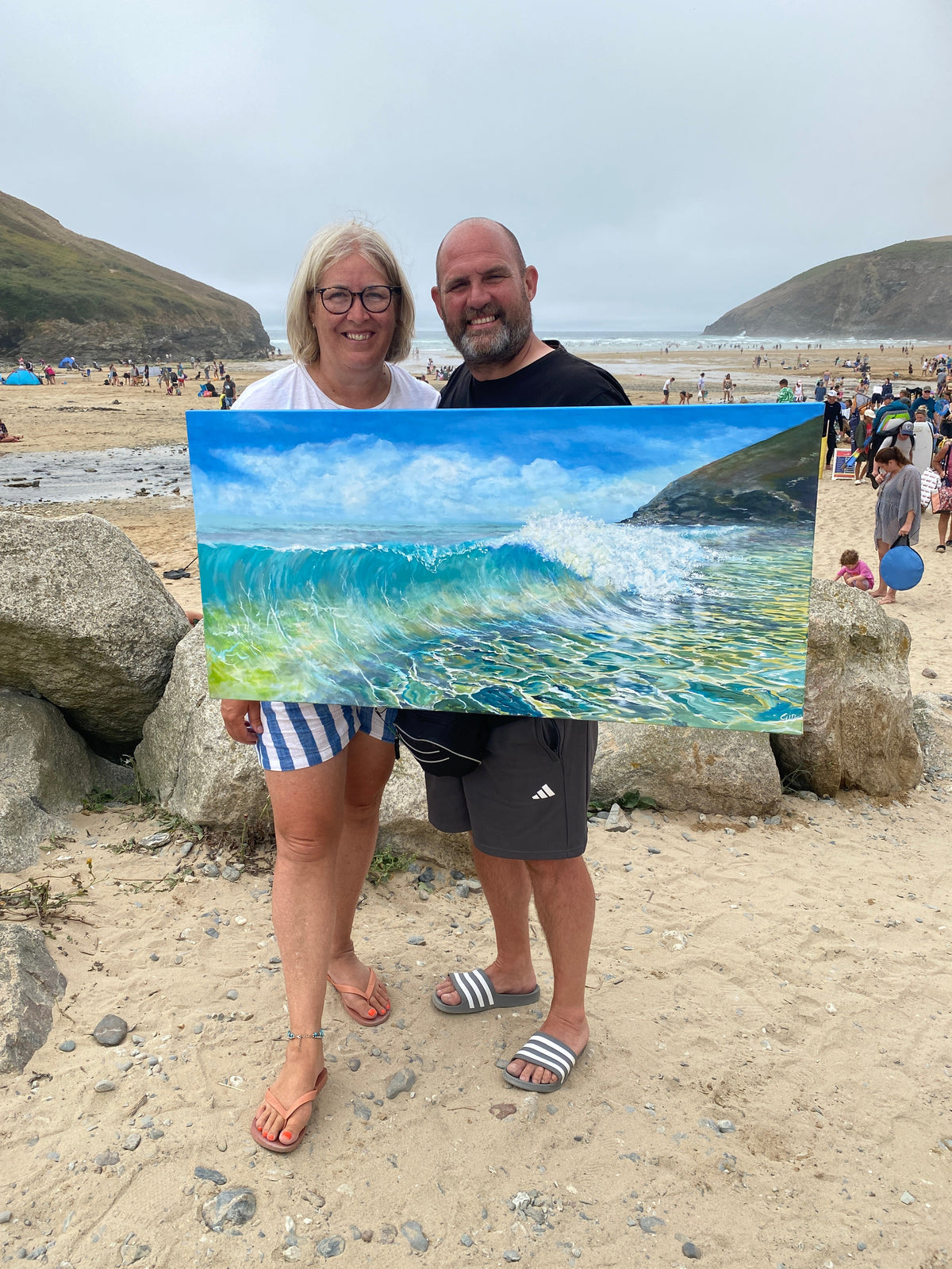 Crashing Wave Painting | Mawgan Porth Artist