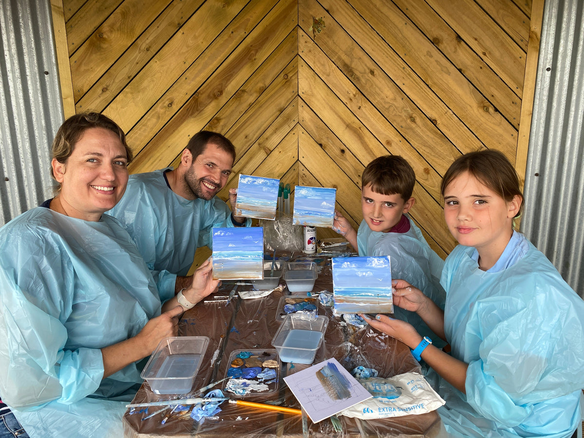 Family Art Lessons in Mawgan Porth, Cornwall