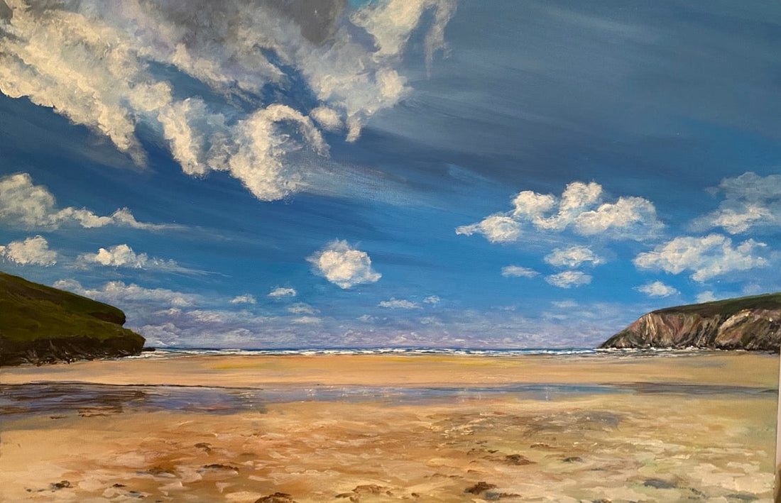 Painting Mawgan Porth, Cornwall | Work in Progress