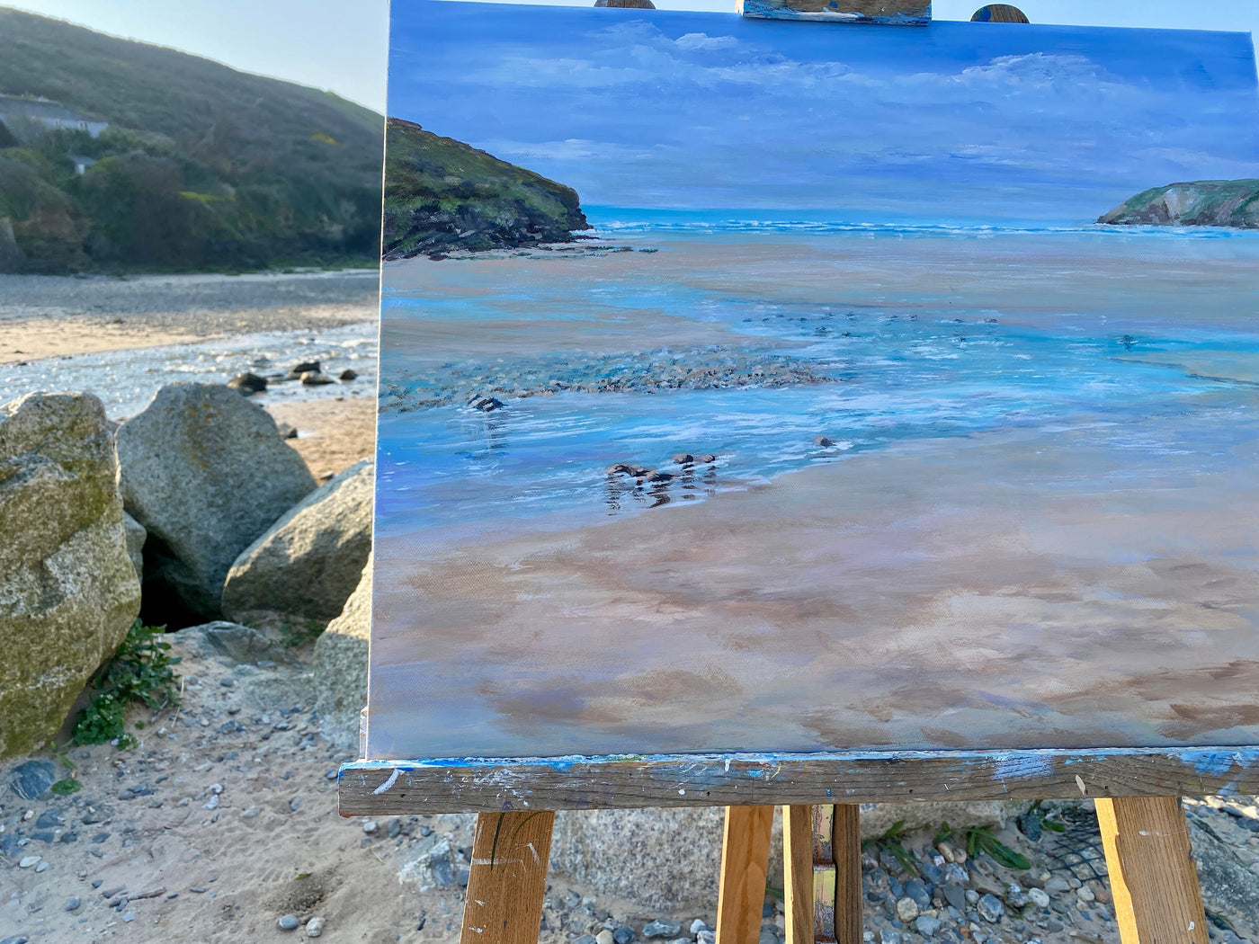 Just me… my painting… and the sunshine…