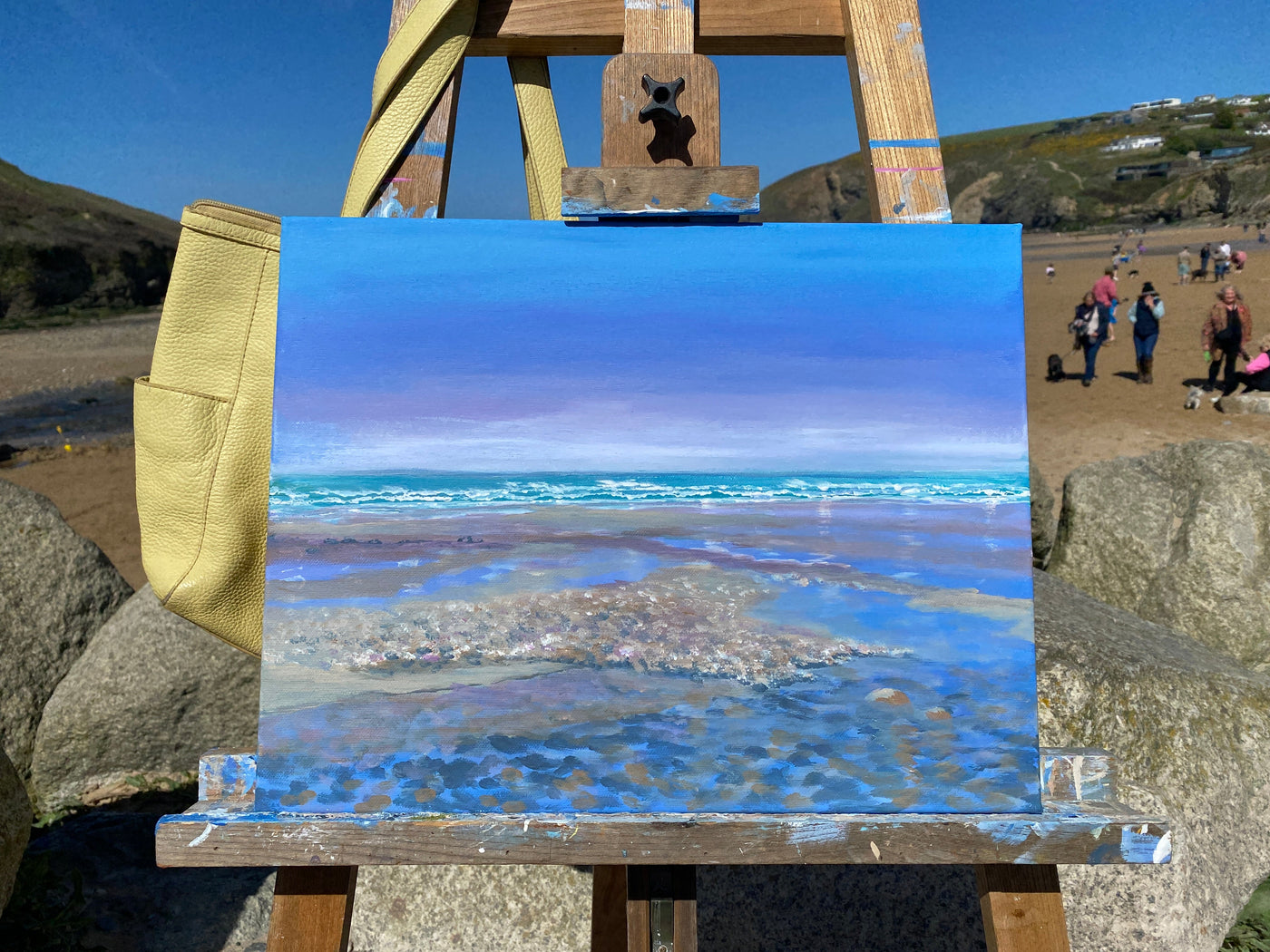En Plein Air Painting Mawgan Porth