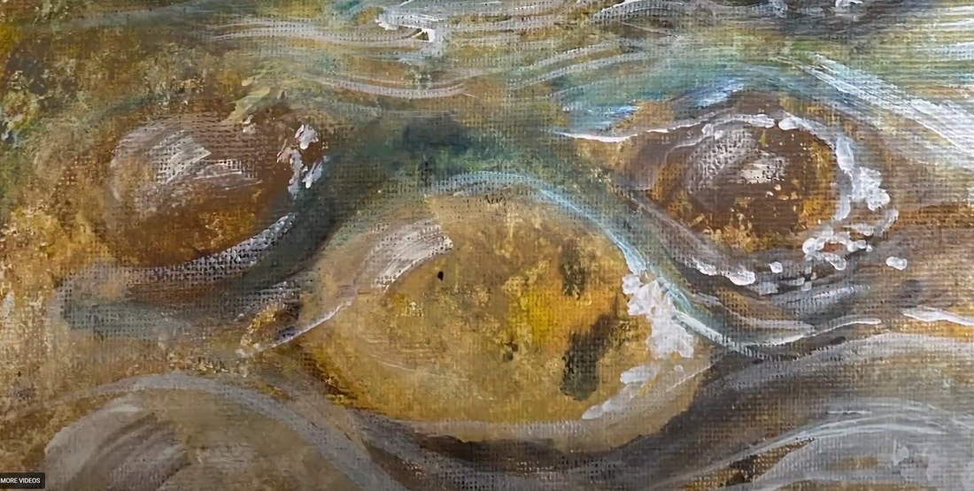 How to paint… Pebbles in a stream