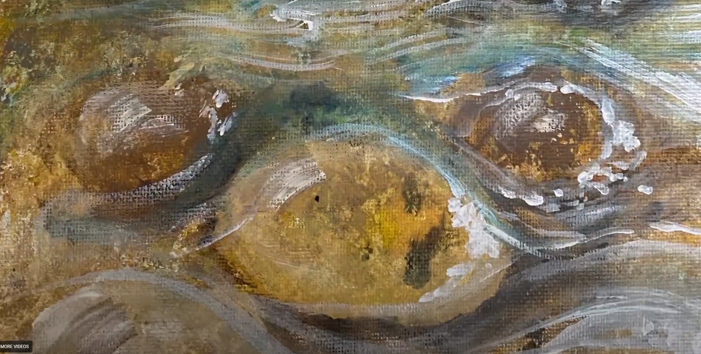 How to paint… Pebbles in a stream