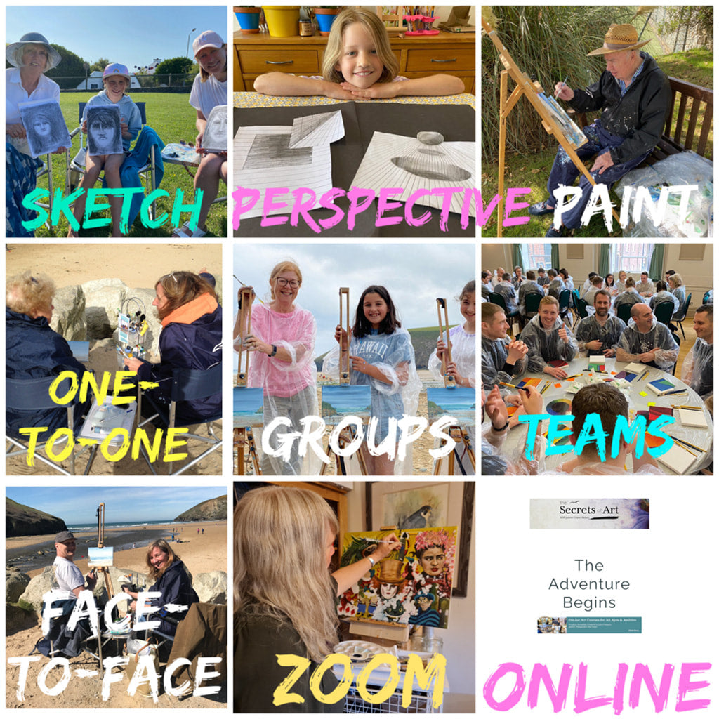 Art lessons for all ages and abilities in Cornwall and beyond…