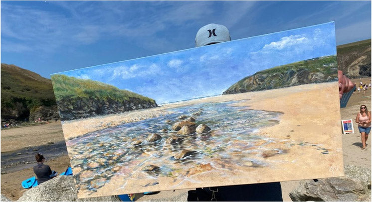 Painting that almost disappears into the day itself