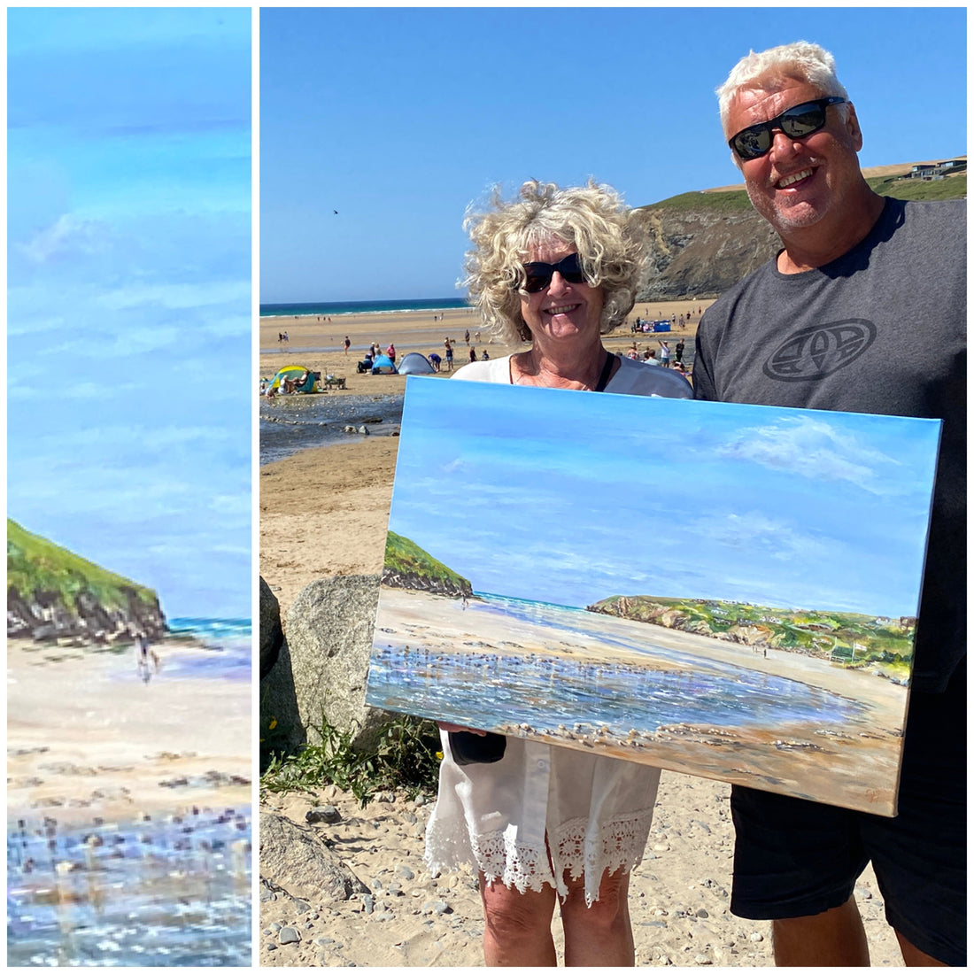 Personalised Mawgan Porth Painting | Cornwall Artist
