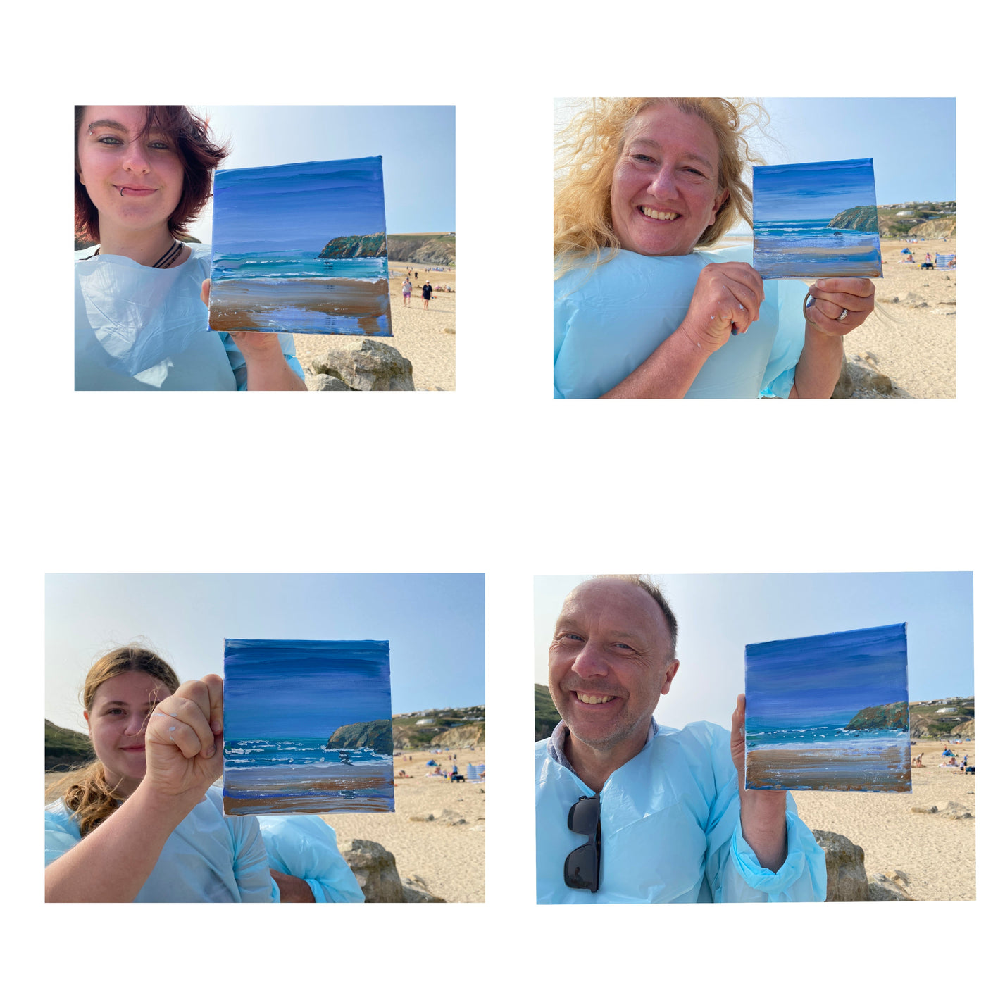 Family Art Lesson in Cornwall