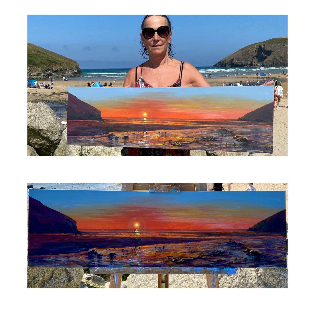 Mawgan Porth Sunset Painting Sold