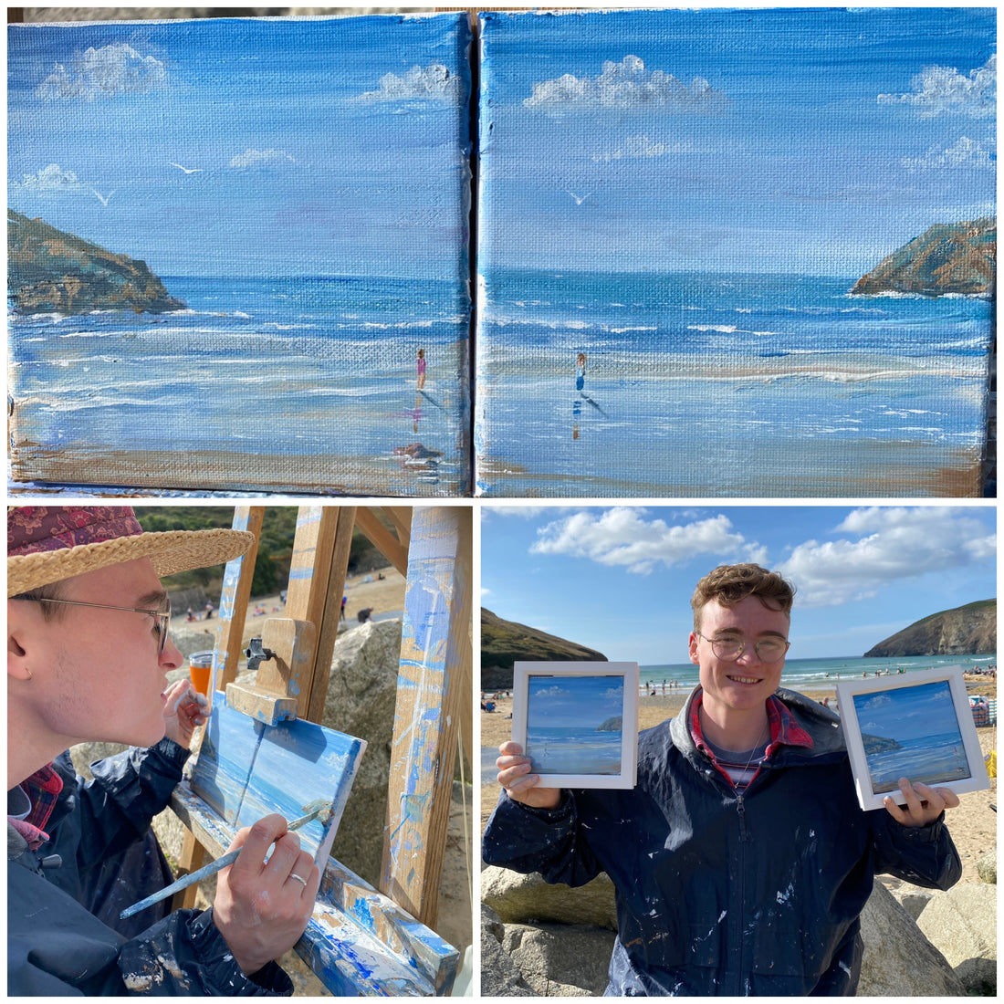 Mawgan Porth Art Lesson: Painting a Diptych