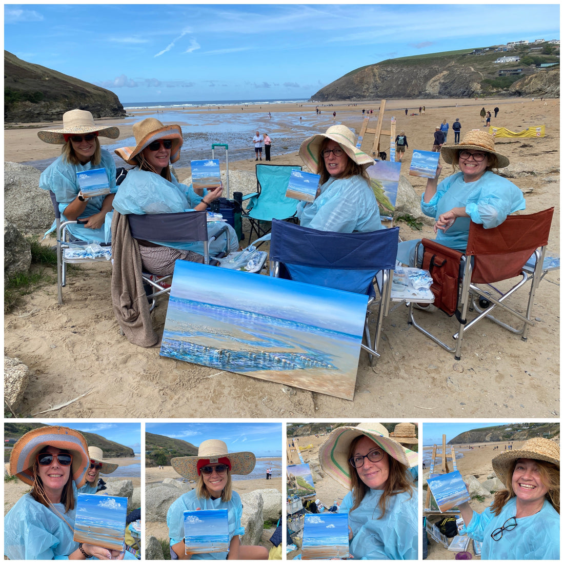 Painting En Plein Air at Mawgan Porth: Art and Wellbeing