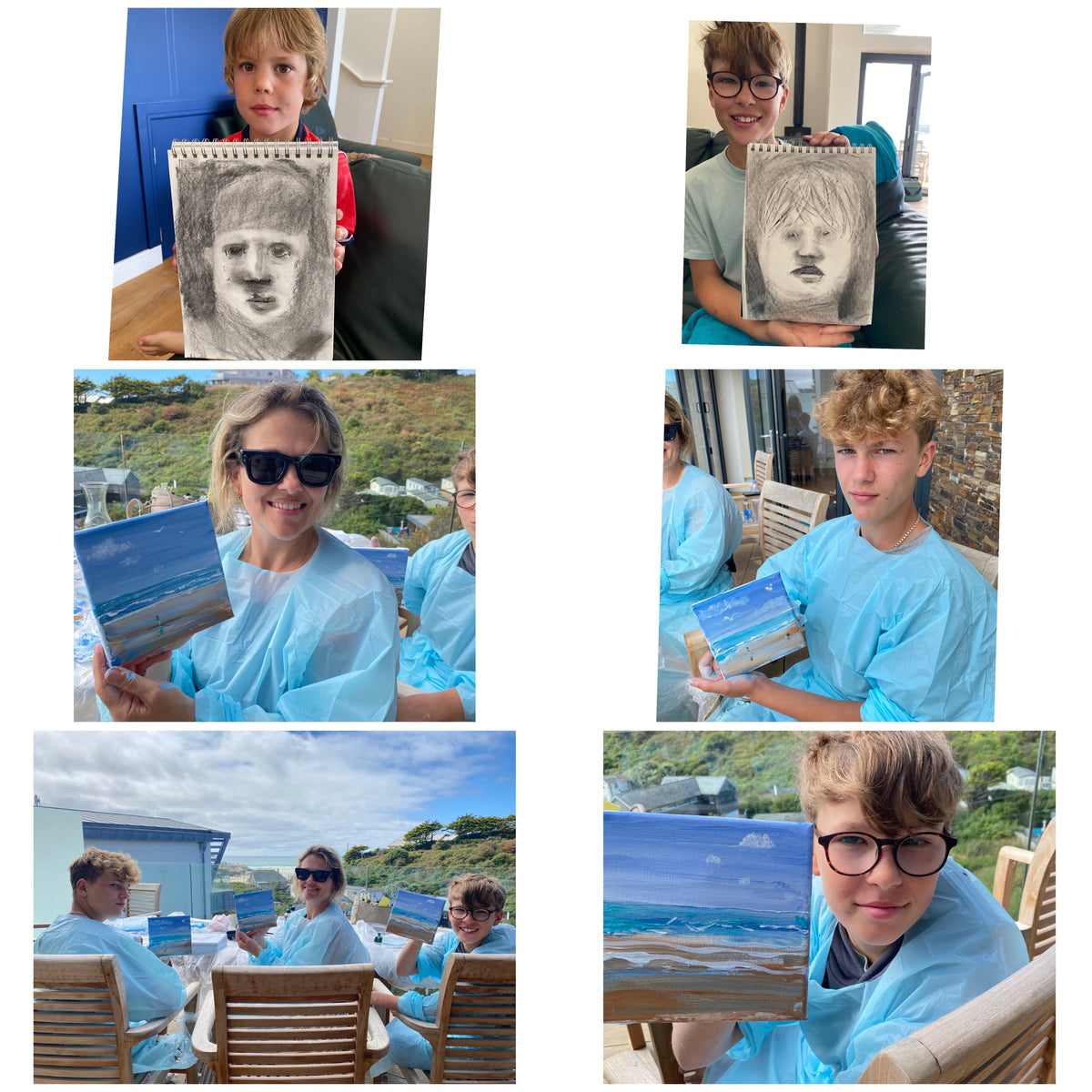 Family Art Lessons in Cornwall | Art At The Beach