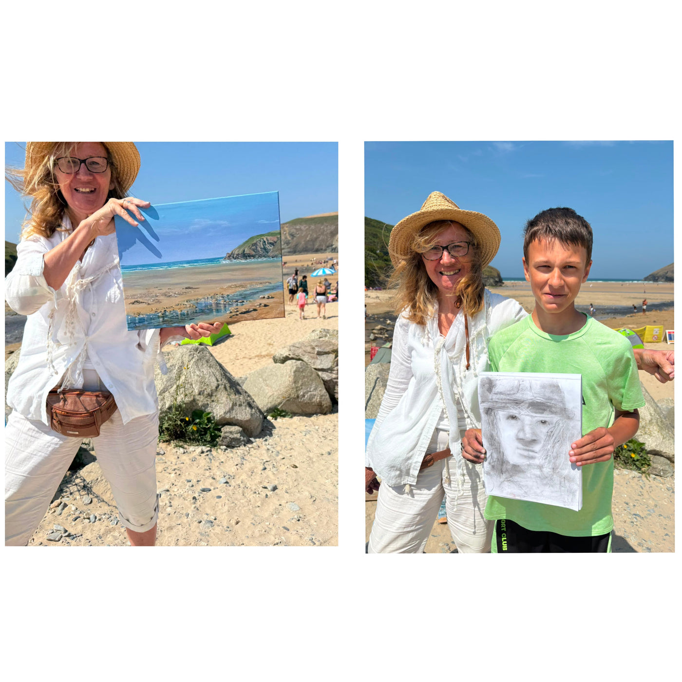 A Wonderful Day Teaching Art in Mawgan Porth