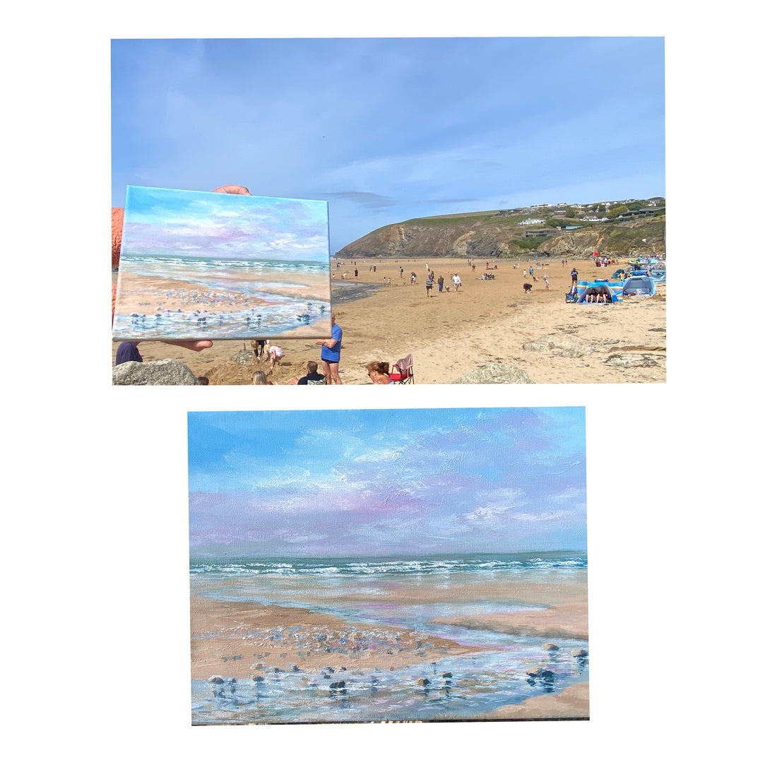 Mawgan Porth Cornwall Seascape Painting