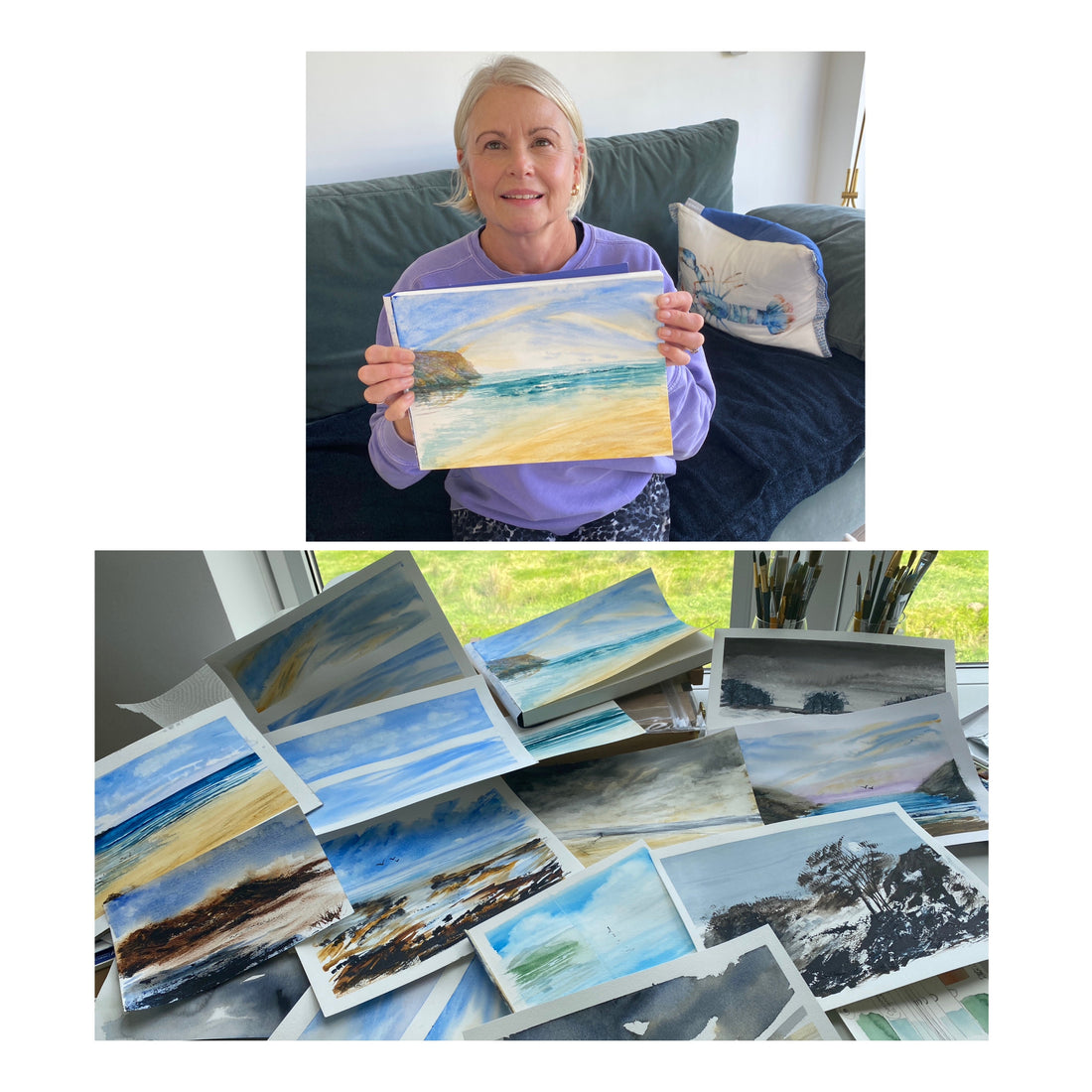 Watercolour Art Lessons in Cornwall | Mawgan Porth