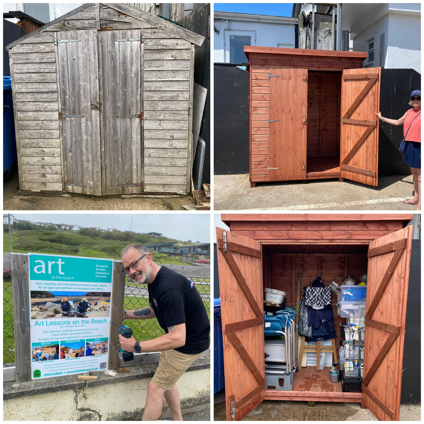 Art At The Beach… A Birthday Shed in Mawgan Porth