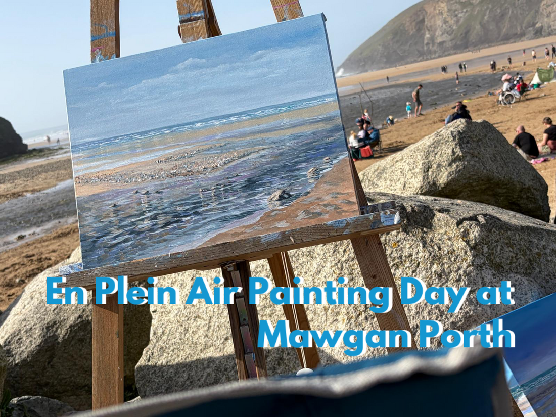 En Plein Air Painting Day. Mawgan Porth.