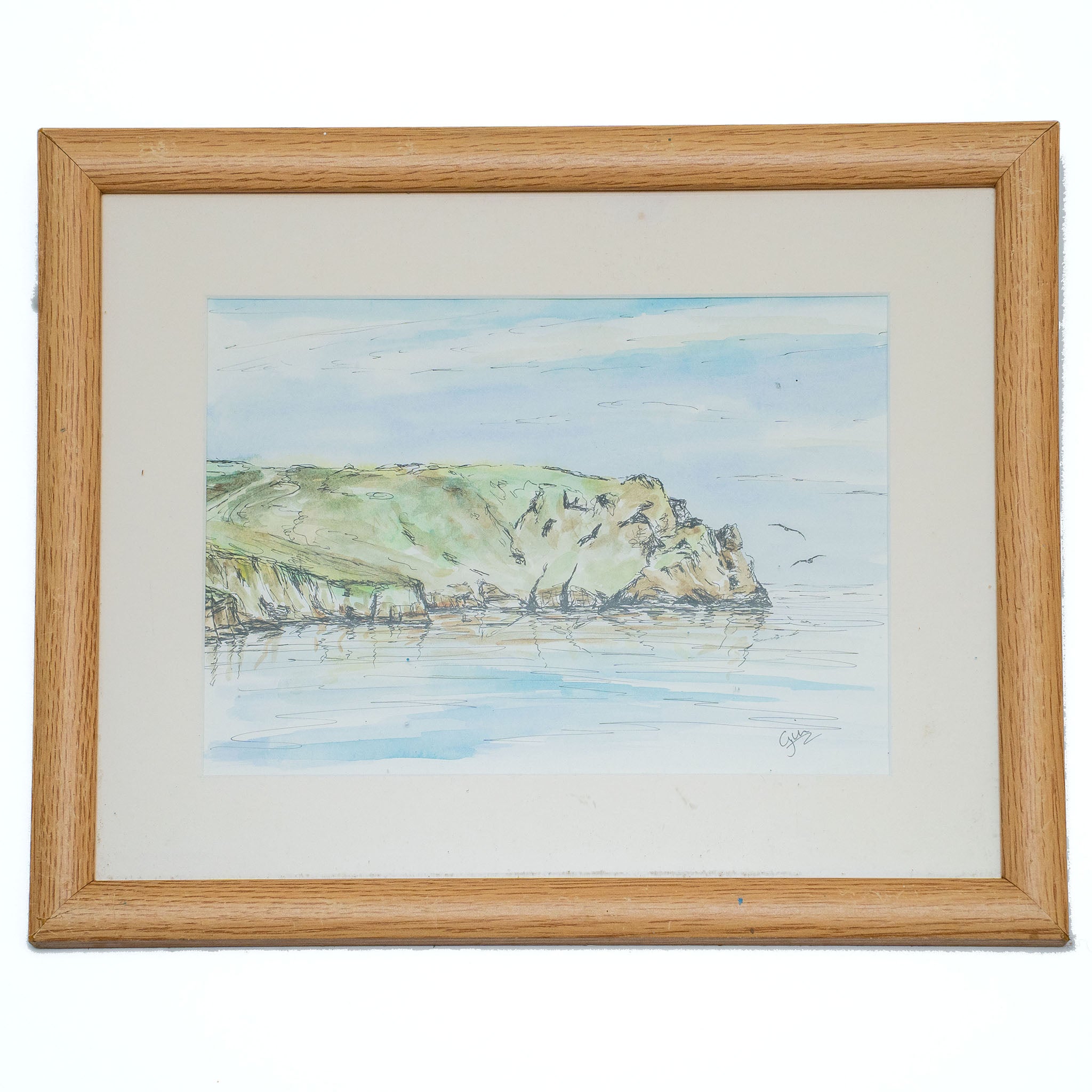 Nare Head - Pen and Wash - Framed