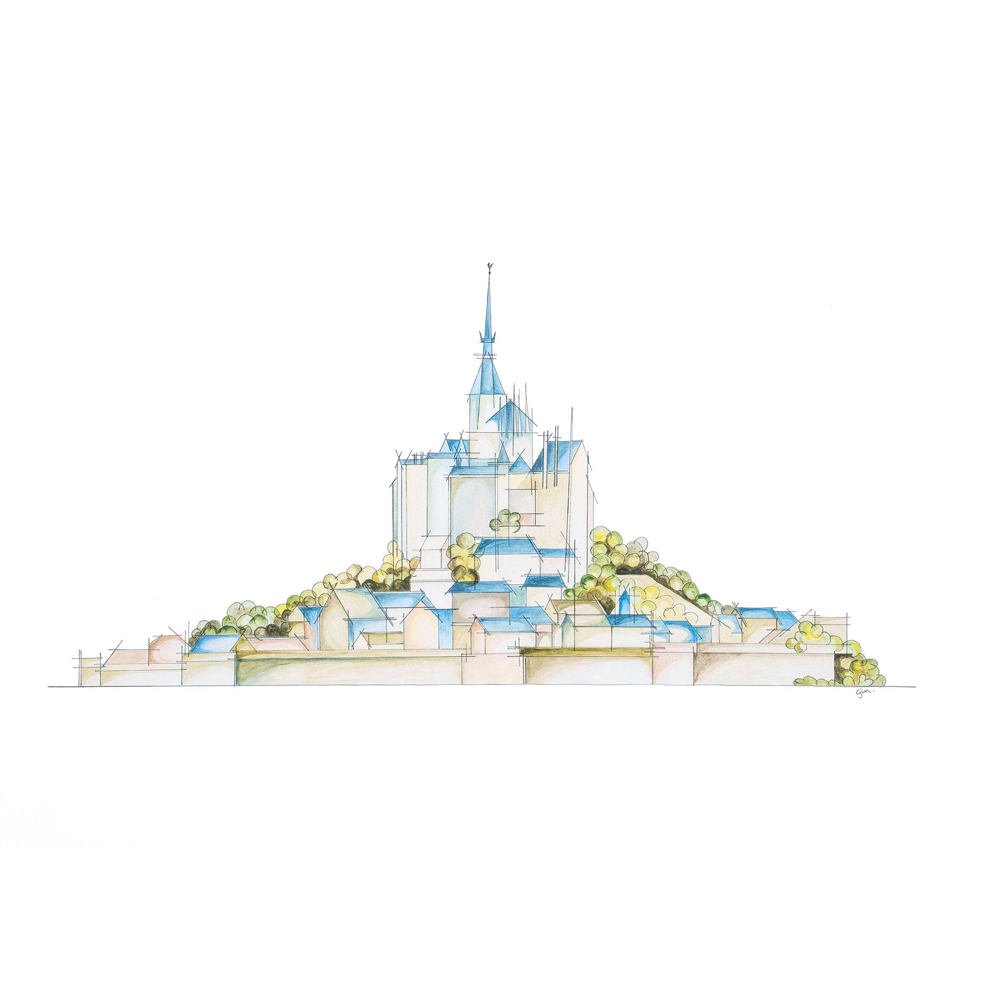 Mont Saint Michel 2 - Print