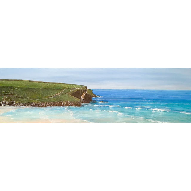 Mawgan Porth Headland Panorama - Print