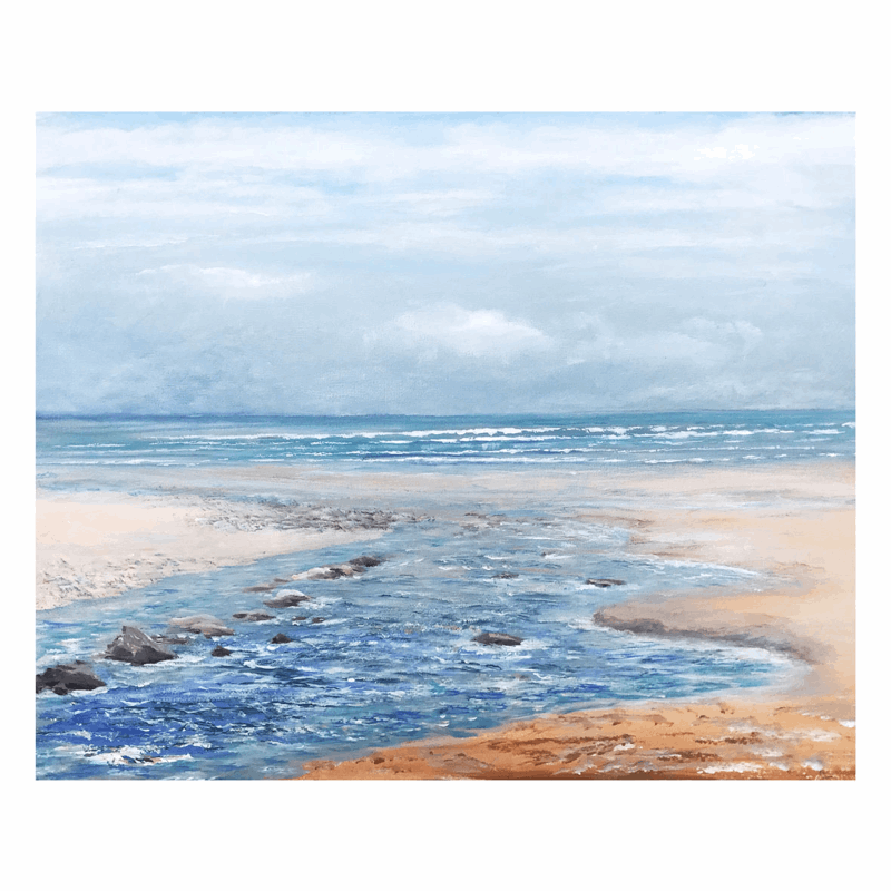 Sparkling stream /Small | Art at the Beach | Jeanni Grant-Nelson | Mawgan Porth
