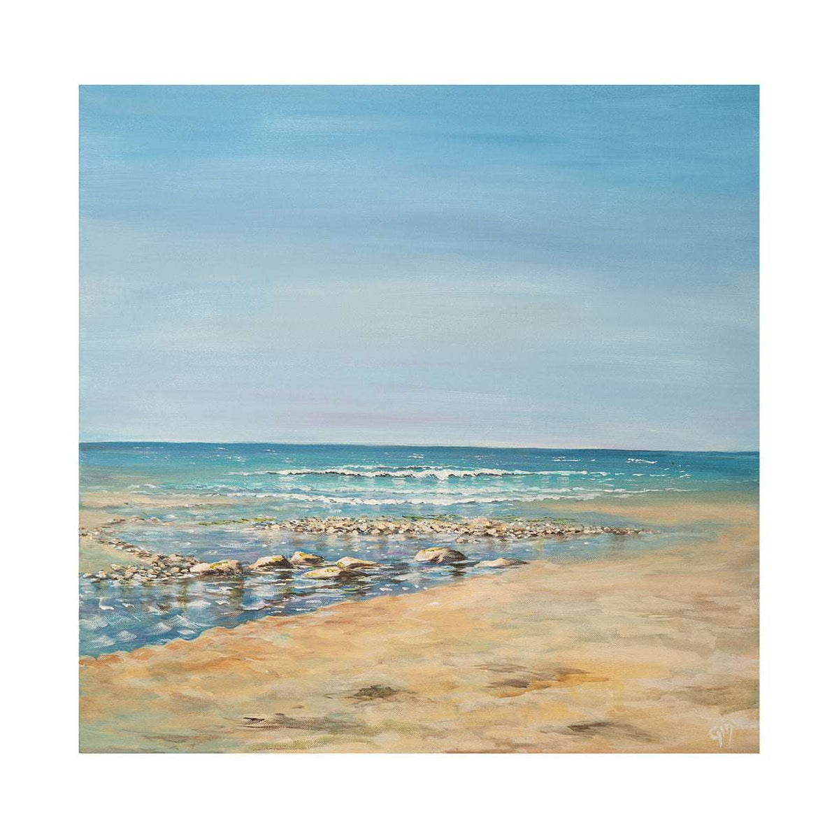 Summer Sunshine - Mawgan Porth Beach - SOLD | Art at the Beach | Jeanni Grant-Nelson | Mawgan Porth