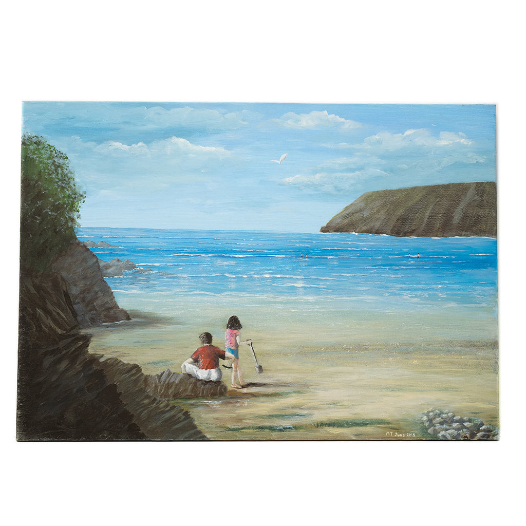 Childhood Memories of Mawgan Porth Beach | Art at the Beach | Jeanni Grant-Nelson | Mawgan Porth