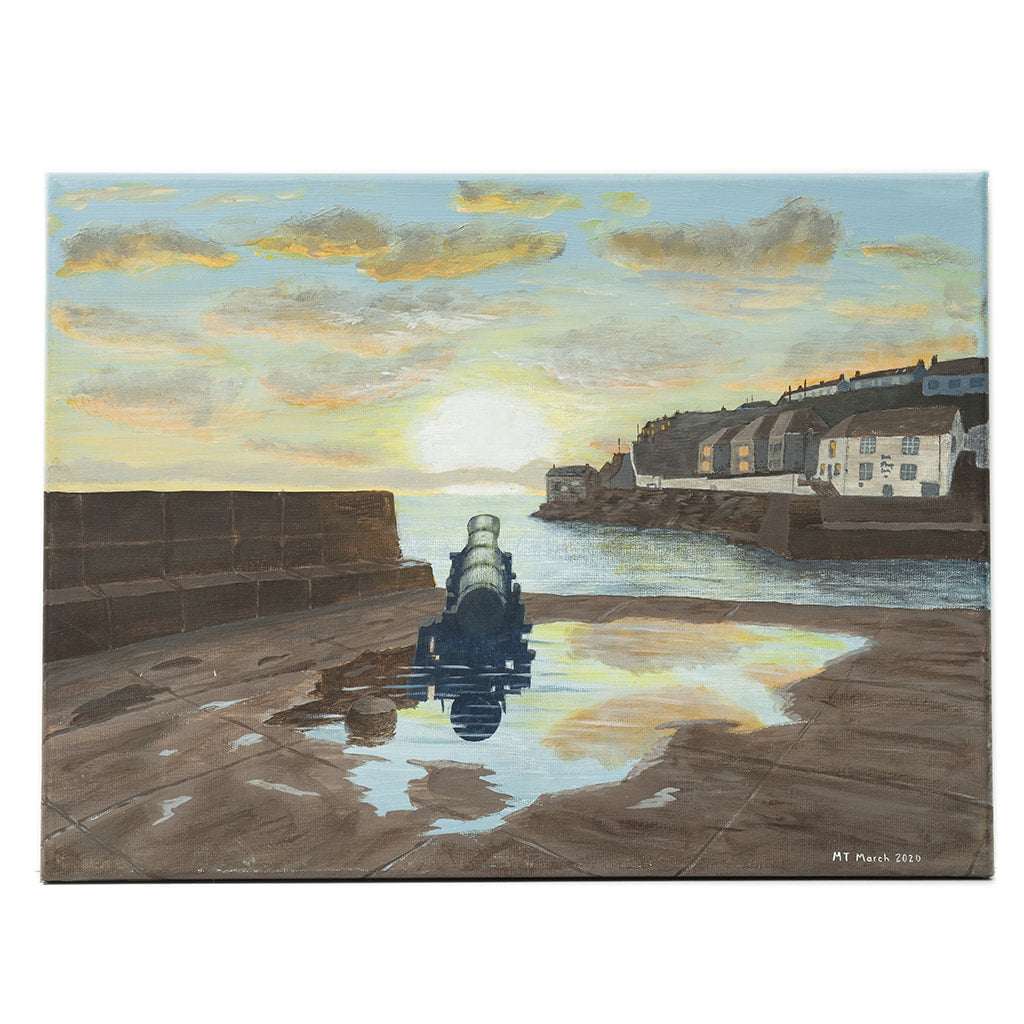 HMS Anson Cannons at Porthleven, Cornwall | Art at the Beach | Jeanni Grant-Nelson | Mawgan Porth