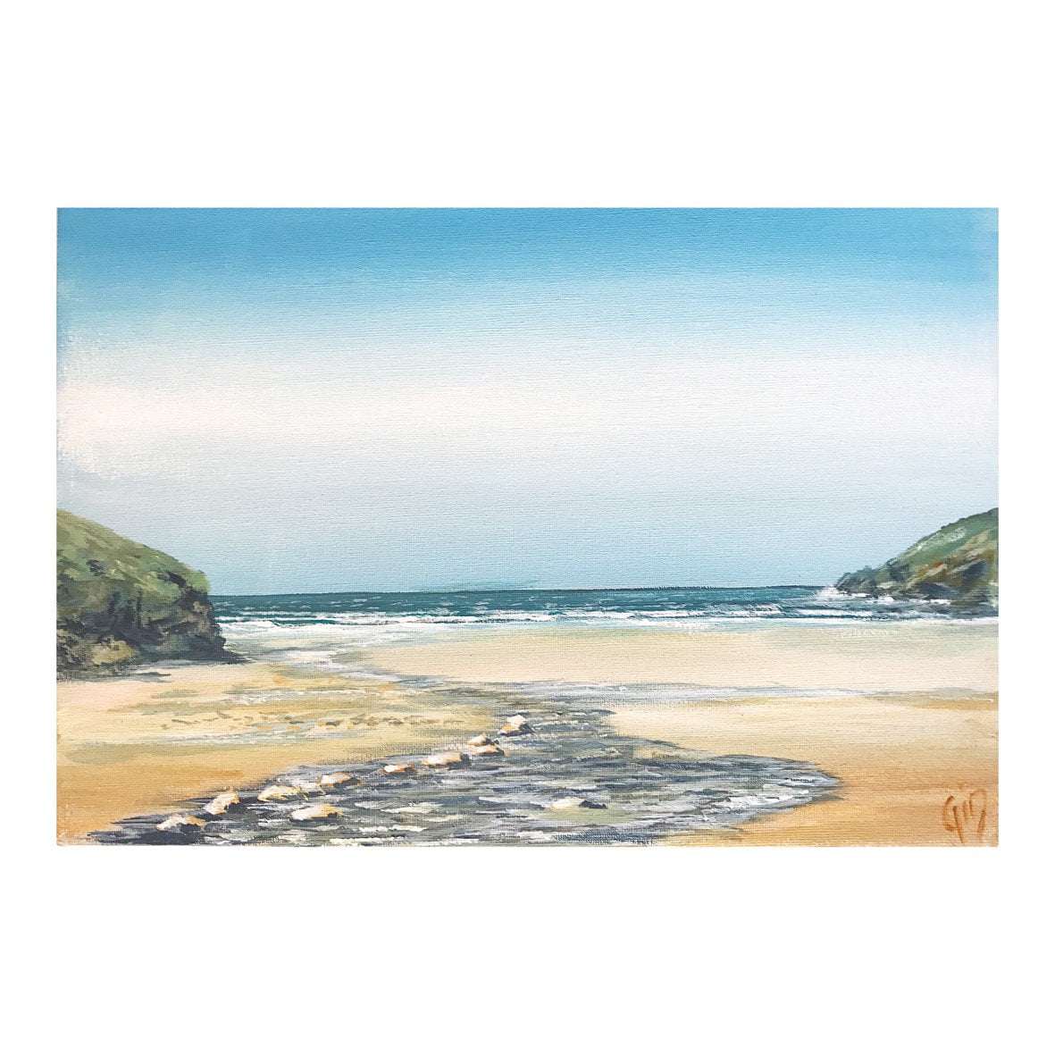 Mawgan Porth View - Print | Art at the Beach | Jeanni Grant-Nelson | Mawgan Porth