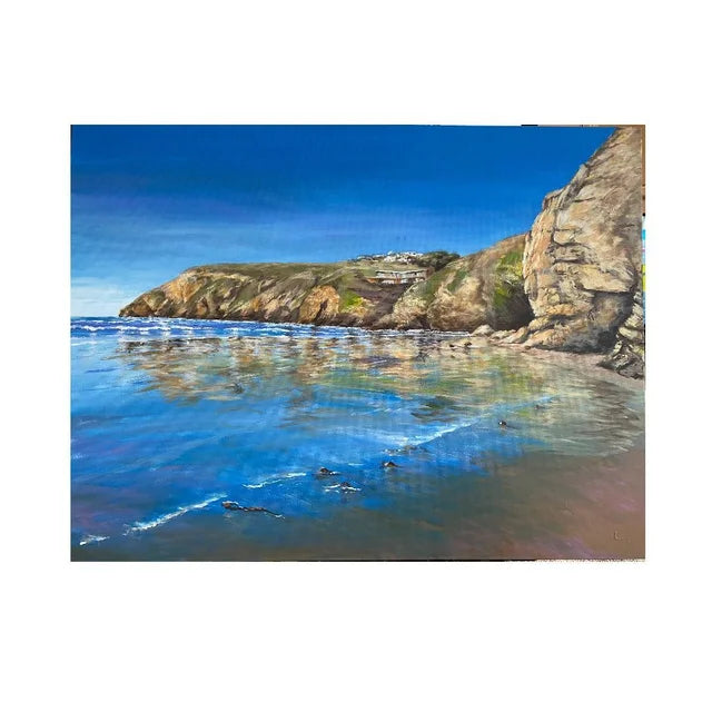 Reflecting Mawgan Porth - Print