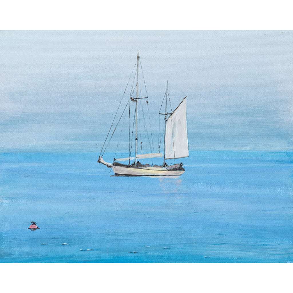 Sail Away - Print | Art at the Beach | Jeanni Grant-Nelson | Mawgan Porth