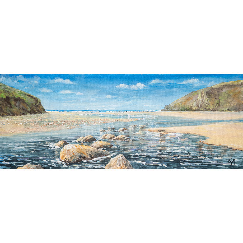 Sparkling Sunshine at Mawgn Porth | Art at the Beach | Jeanni Grant-Nelson | Mawgan Porth